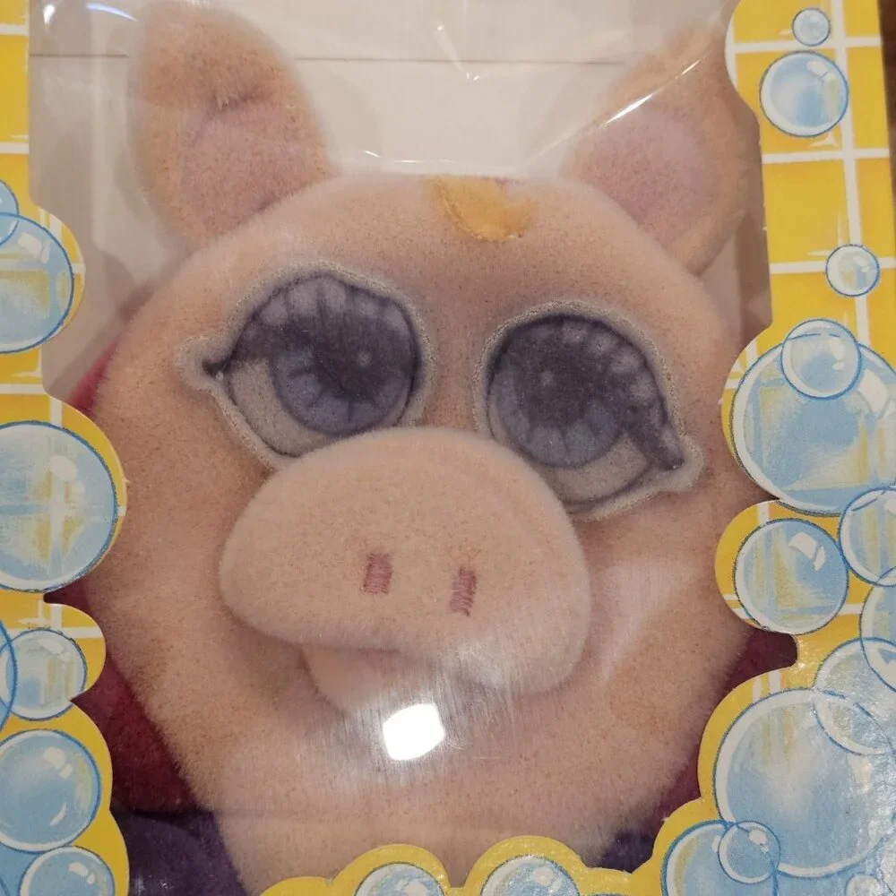 VTG 80s Muppet Babies Miss Piggy Tub Buddies BATH MITT PLUSH‎ Washable USA Made